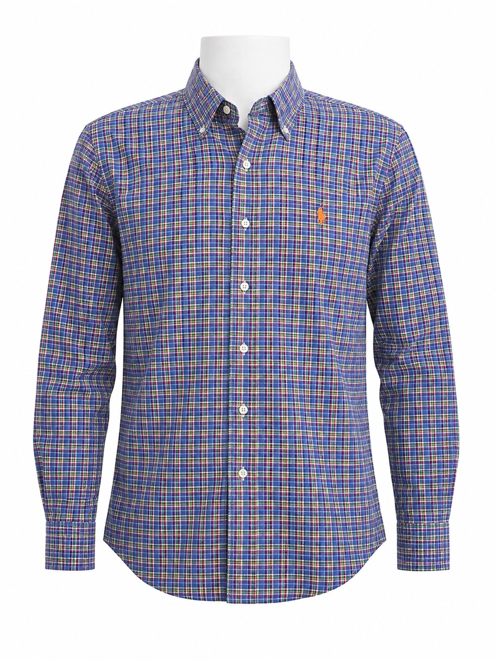 Size S Ralph Lauren Men’s Plaid Pony Logo Button-Down Shirt